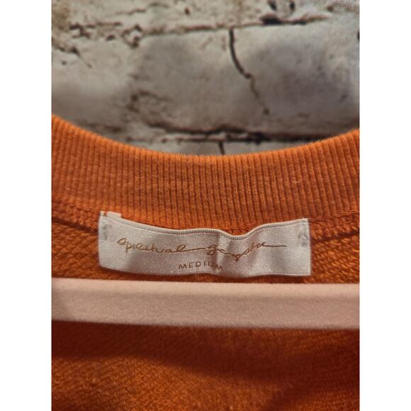 Spiritual Gangster Womens Pullover Love Size Medium Orange NWoT Prewashed - Picture 2 of 3